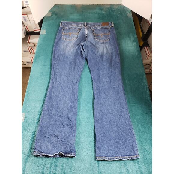 Lucky Brand Jeans Size 10 Womens Blue Stretch Pants Dark Mid Rise Lolita Bootcut - Picture 12 of 14